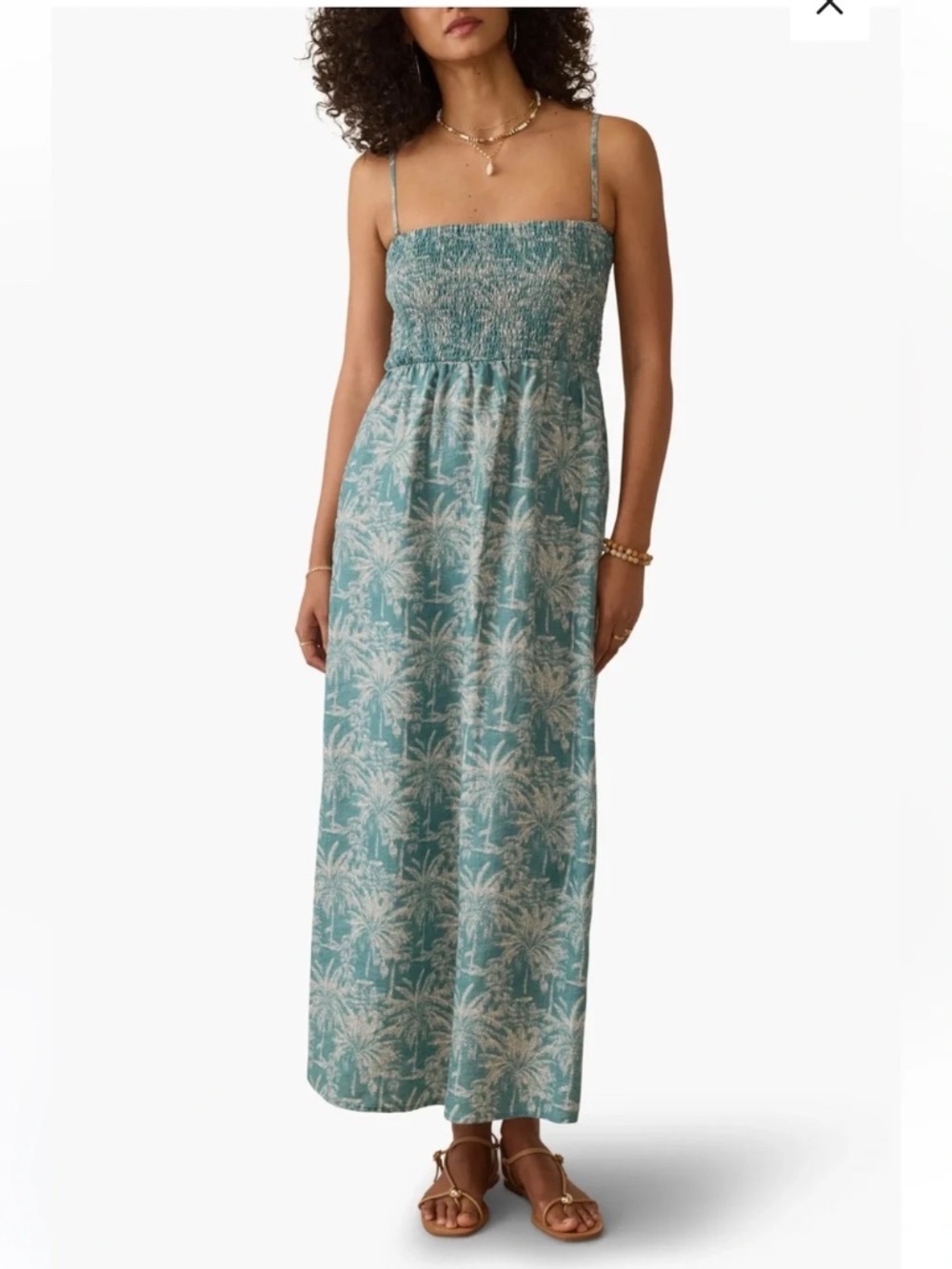 Faherty Sunrise Smocked Dress